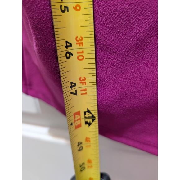 Guess Women's XL Twist-Front Fuchsia Scuba-Crepe Sheath Dress Business Cocktail - Picture 5 of 7